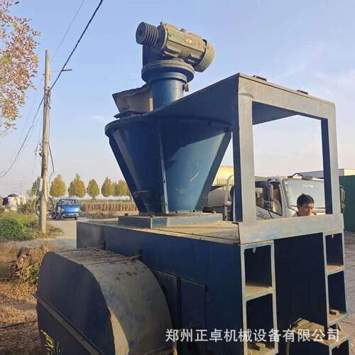 二手700型高压压球机 煤粉铁粉成型 液压加压产量5-8t/h 耐磨辊皮