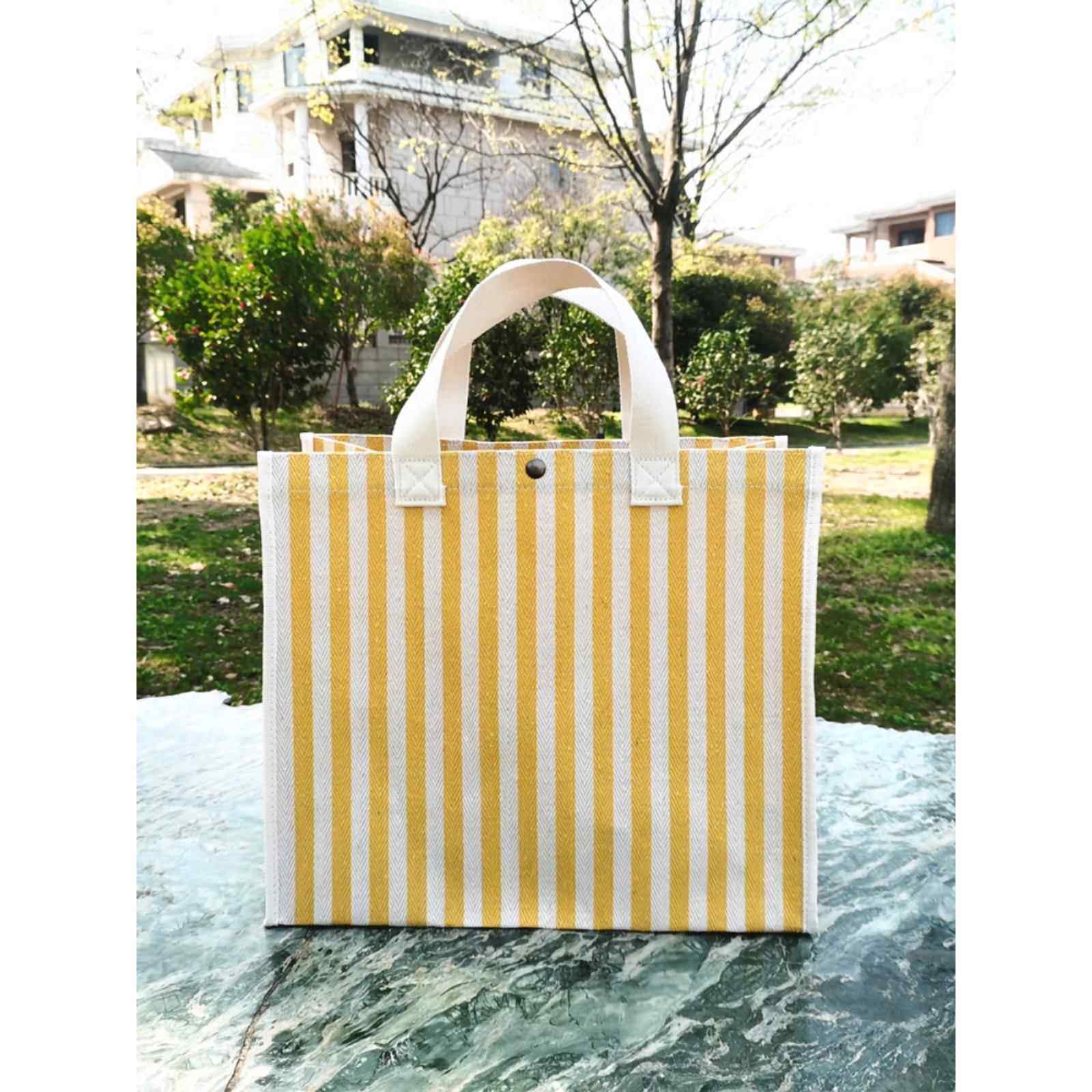 新款环保ins小清新大容量购物收纳袋饭盒便当包女生手提包帆布包,收纳整理,购物袋/环保袋/帆布袋,淘宝优惠券,粉丝福利购,淘宝优惠卷