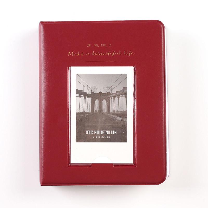 3寸拍立得小相册64张装迷你插页式影集照片相簿电影票火车收藏本