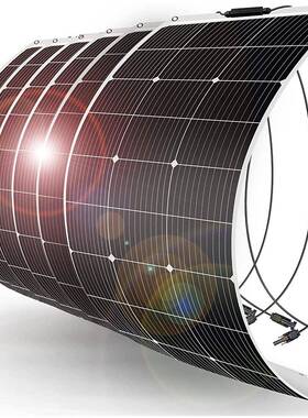 太阳能柔性板50w80w90w100w300w 单晶硅半柔性太阳能电池光伏板