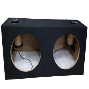 汽车音响双12寸箱体双低音喇叭空箱音响外壳双喇叭孔18mm中纤板