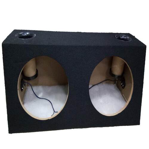 汽车音响双1寸箱体双壳低音喇响叭空箱音外2双喇叭双12寸低孔18mm