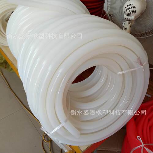 乳白色耐高温硅胶管 太阳能工程连联箱硅胶软管 工业硅胶管