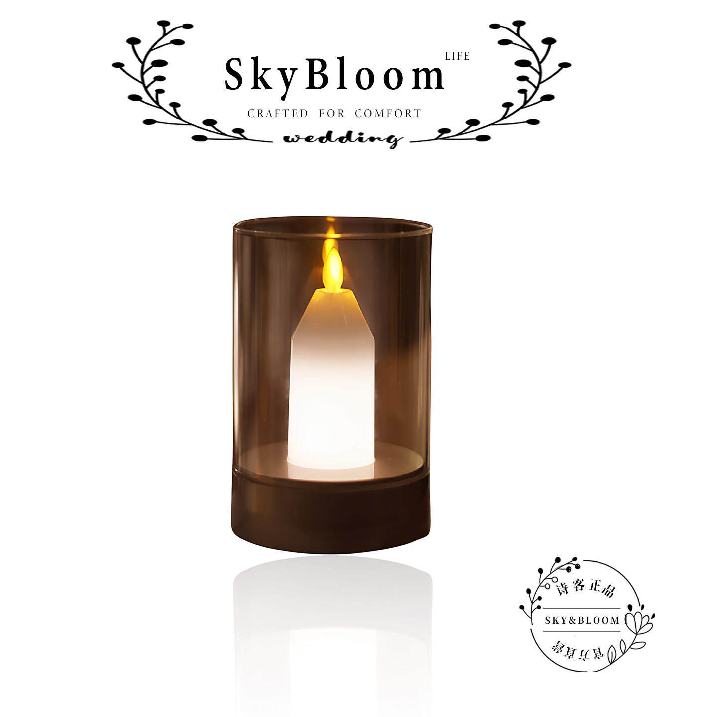 SkyBloom诗客小夜灯感应蜡烛桌面高级氛围灯感应小夜灯氛围灯浪漫