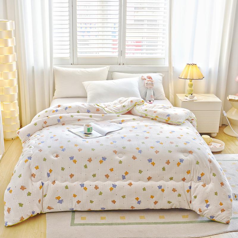A类大豆纤维被子单人加厚冬双被清学芯生小新印花被DXN宿舍四季棉