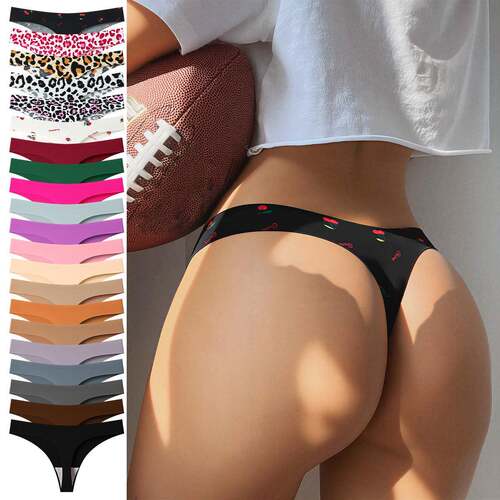 3 4 5 6 7 8 9 10 13 15 21Pack Seamless Thong Underwear Women