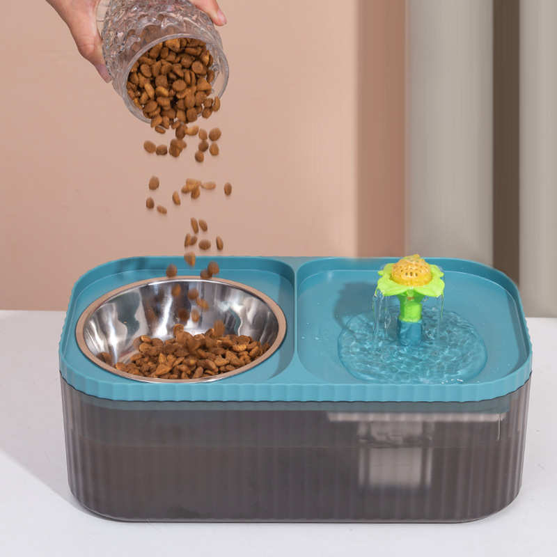 宠物用品爆款 猫咪循环过滤智能饮水机 宠物喂水器猫狗不锈钢食盆