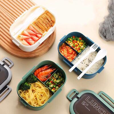 Single Double-layer Lunch Box Portable Compartment Fruit Foo
