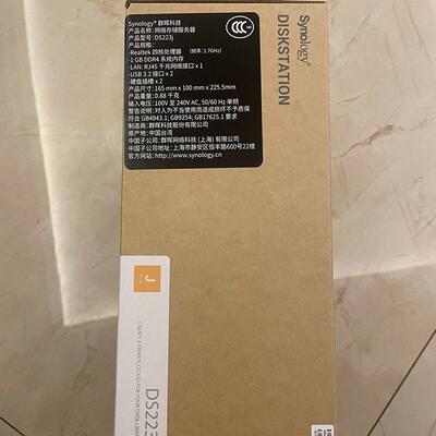 群晖（Synology） DS223j 两盘位NAS 磁盘阵列网络存储服务器