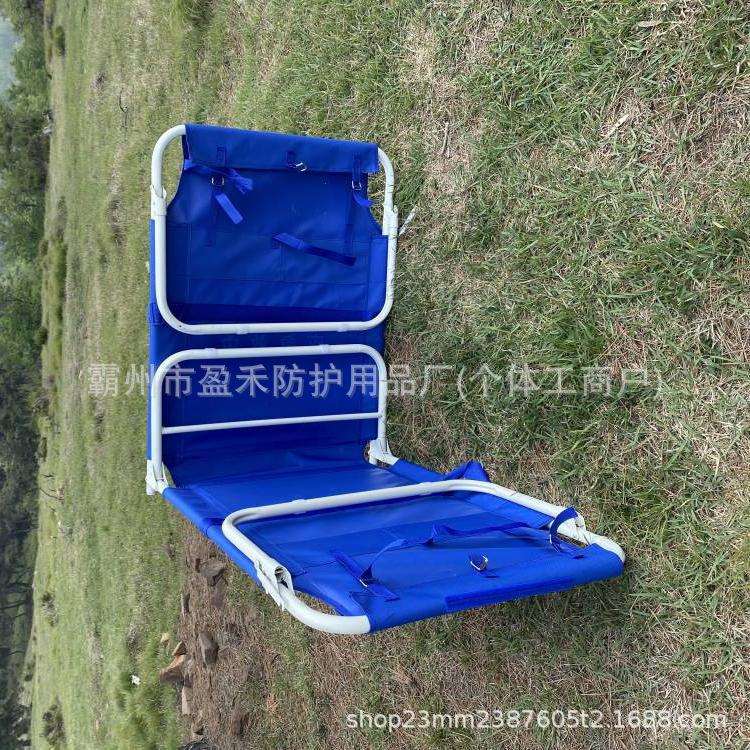 民政救灾帆布折叠床天蓝色双层布简易床地震地质灾害救灾床