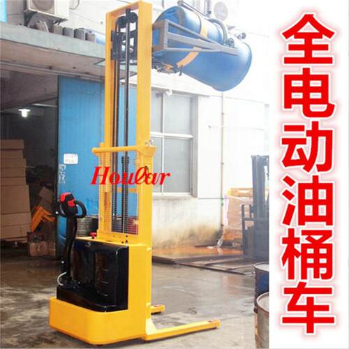 鹰力现货YL650A全电动油桶车自动倒料车全自动倾倒翻转搬运油罐车