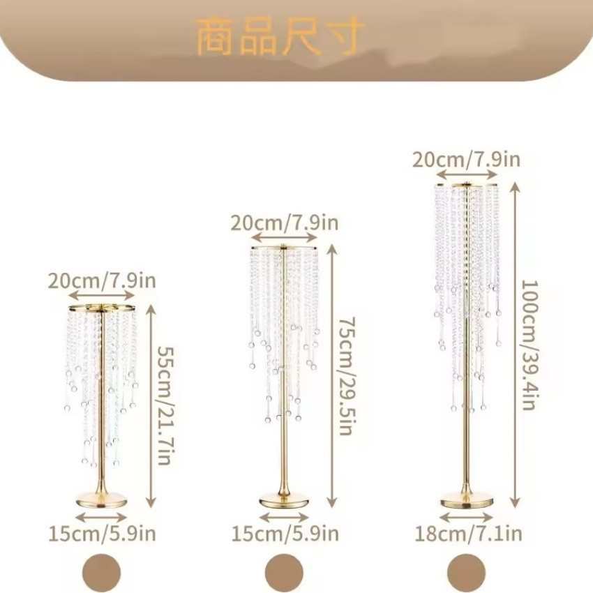 摆件艺t桌装饰主创意花架台路道具引欧式酒店婚庆家用餐桌电镀铁