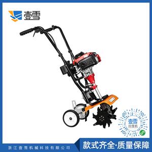 厂家小二冲松土机小型微耕机家用除草机适合小型果园菜园