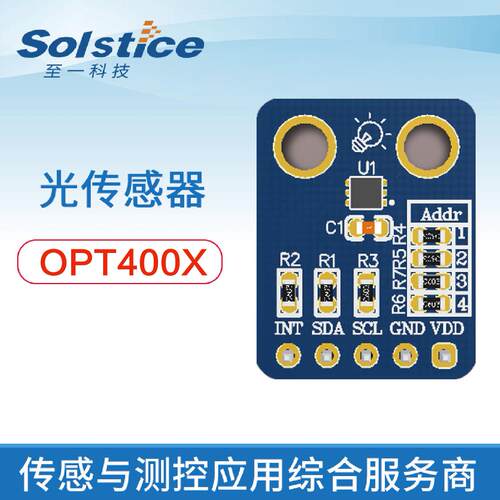 OPT4001 环境光感测器 人眼般测量光强单芯片 车规级AR