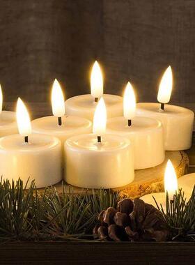 12Pcs Flashing LED Candle Battery Powered Fake Tea Light Fl0