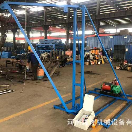 建筑工程摩擦桩哈儿吊提升机人工挖孔桩机架吊机快速卷扬机吊桶