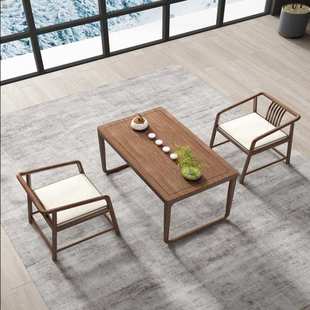阳台茶桌椅组合实木家用小茶台新中式功夫茶几现代简约小户型禅意