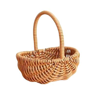 Handmade Willow Rattan Woven Basket Wicker Multiuse Home Sto