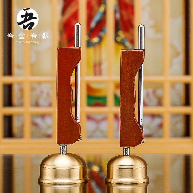 吾堂吾器黄铜引磬伸缩铜罄自动引庆寺庙佛具用品木鱼铃