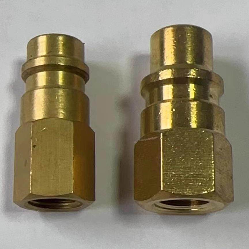 R1234yf汽车空调雪种冷媒制冷剂钢瓶转换接头加氟公接口1/4SAE