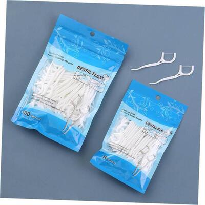 50/100pcs Dental Floss Flosser Picks Toothpicks Teeth Stick