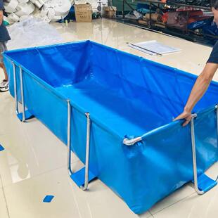 利通帆篷 折叠方管泳池 防水布加工 鱼池泳池 帆布水池帆布