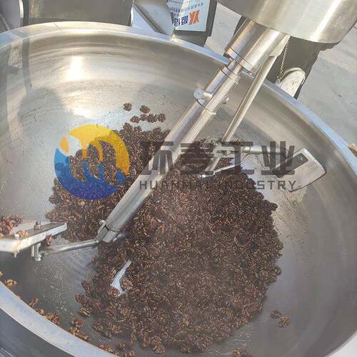 不裹锈钢TMH全自动糖锅设拌备 琥珀核桃仁搅炒 蜂蜜花生自动翻炒