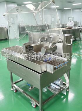 小型椰枣糖果巧克力涂层机低温快速冷却隧道自动调温恒温储存