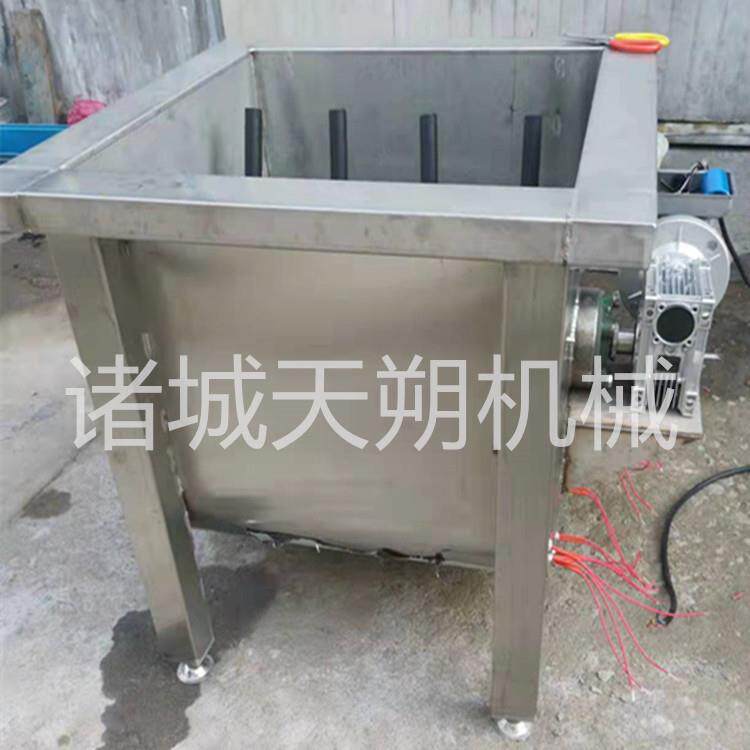 电加热小型烫锅胶辊搅拌小烫缸家禽翻转搅拌烫池自动控温浸烫