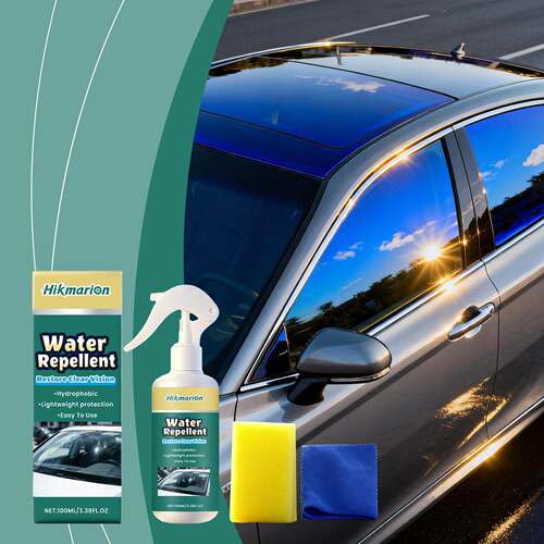 Hikmarion Glass Waterproof Spray Set - Car Window Glass Clea