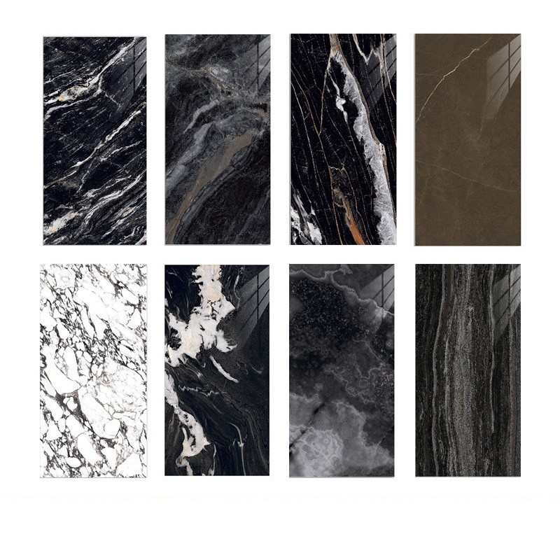 奢石瓷砖黑色900x1800通体大理石客厅地砖地板砖山东地板砖磁砖