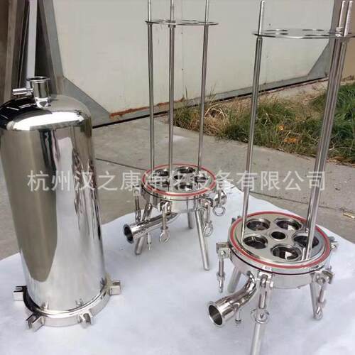 不锈钢袋式过滤器厂家工业用多袋并联过滤系统快开顶盖设计设备