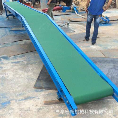 矿用沙石皮带输送机传送带上料移动式传送机仓库装卸货皮带输送带