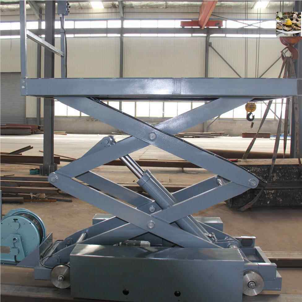 329货架举导升剪机固定液压式升降平台货30吨叉轨梯 电动升降机优