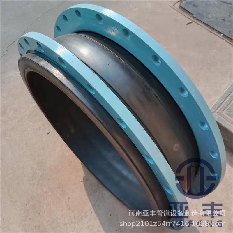 连污CQK水管道可曲式挠橡胶软接化工管用道KKT卡箍橡胶接头降低噪
