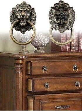Lion Head Door Knocker Cabinet Pull Gate Knocker for