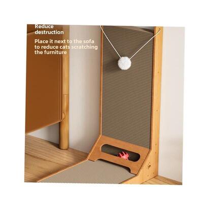 Cat scratch board Corrugated large cat scratch pad bell toy