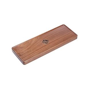 家用实木茶级盘块原简易单独精致茶台高感8595整木中式 茶盘排水胡