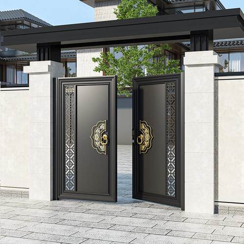 铝合金户外庭院大门院子栅栏花园别墅门不锈钢农村自建房单双门