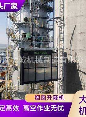 供应烟囱升降机化工厂脱硫塔电厂CEMS检测高空作业电动