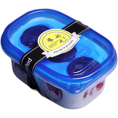 加厚一次性果切盒709ml透明水果盒子有盖便携拼盘保鲜盒可微波炉