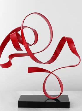 简约轻奢艺术飘摆件样板XFT创房装饰家带居电视柜玄关搭配软意装