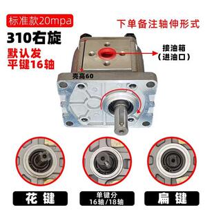 316 液压齿轮泵油泵总成CBN F310 314 25小型高压油泵大全泵头