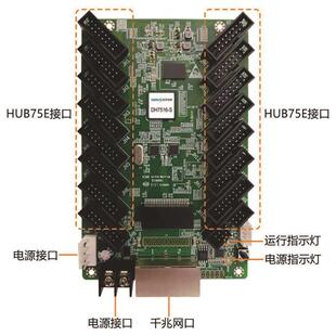 诺瓦DH7516-S全彩接收卡led显示屏控制卡室内户外广告屏会议室温