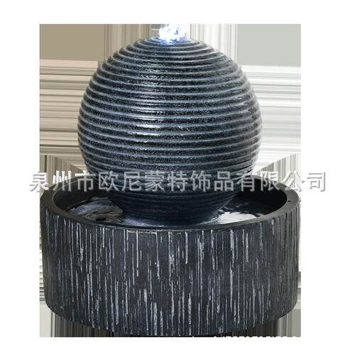 厂家创意现代循环流水喷泉摆件居家客厅玄关装饰开业礼品招财摆设