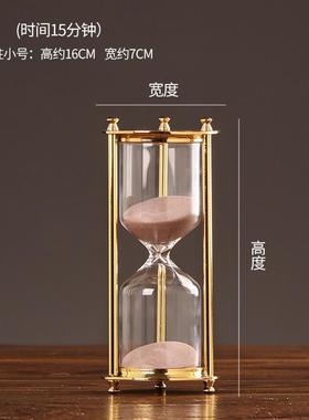 电视柜北欧酒柜沙漏金属欧式办公室书房轻奢摆件软书架装饰品创意