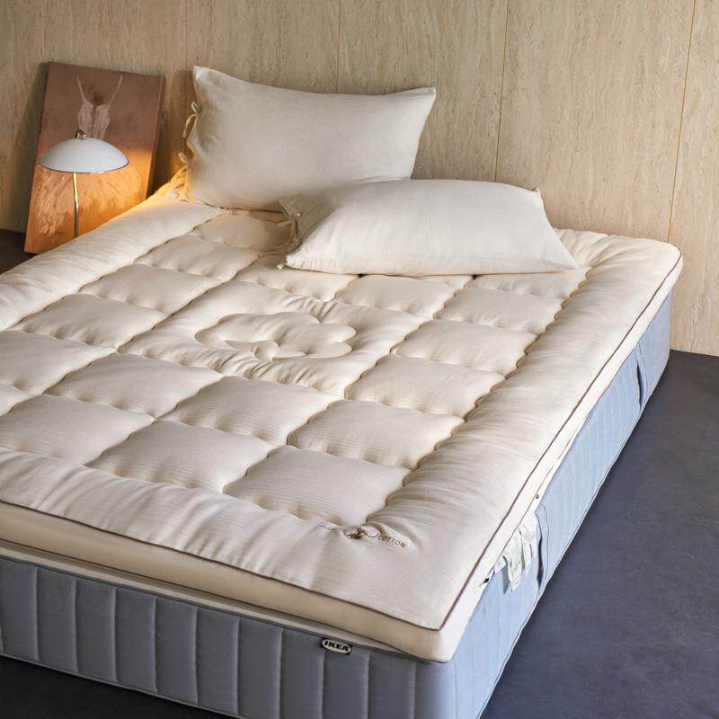 开学季亚麻棉棉花填充学生床棉麻软床垫床褥榻榻米棉花垫褥软垫++