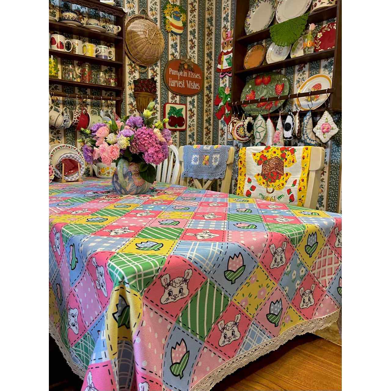 正品菓子SweetHome原创经典拼布田布园乡村桌布水艺窗帘洋野防餐