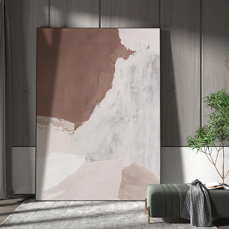 纯手绘油画《温柔峡谷》客厅挂画玄关装饰画餐厅抽象画现代简约画