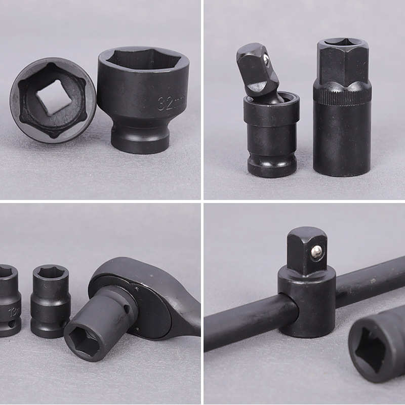 机修气动35件套25件套23件套六角套筒 1/2电动扳手套头加长风炮套